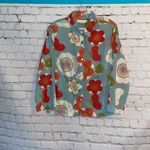 Anthro Sleeping On Snow Blouse Size 12